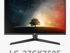 e3d - lg 27gk750f-b monitor 3D Model