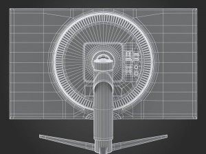 e3d - lg 27gk750f-b monitor 3D Model