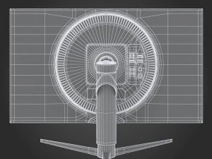 e3d - lg 27gk750f-b monitor 3D Model