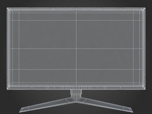e3d - lg 27gk750f-b monitor 3D Model