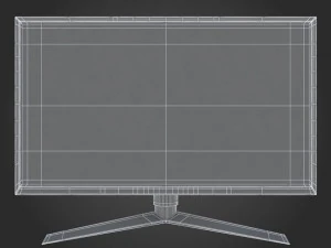 e3d - lg 27gk750f-b monitor 3D Model