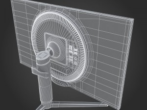 e3d - lg 27gk750f-b monitor 3D Model