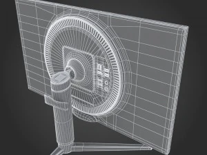 e3d - lg 27gk750f-b monitor 3D Model