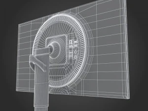 e3d - lg 27gk750f-b monitor 3D Model