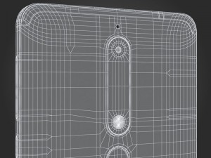 e3d - nokia 6 2018 black model Model 3D