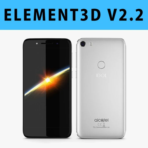 e3d - alcatel idol 5 3D Model .c4d .max .obj .3ds .fbx .stl .blend