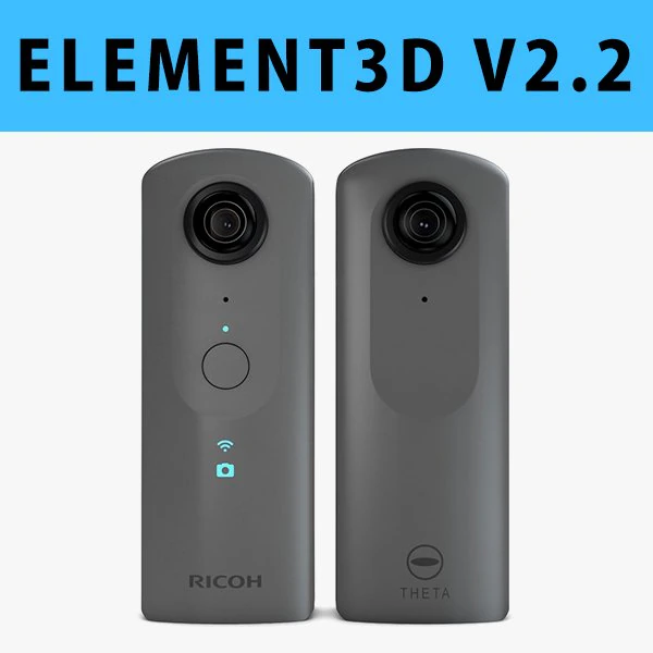 e3d - ricoh theta v 360 spherical camera model 3D Model .c4d .max .obj .3ds .fbx .stl .blend 