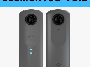 e3d - ricoh theta v 360 spherical camera model 3D Model