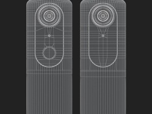 e3d - ricoh theta v 360 spherical camera model Modello 3D