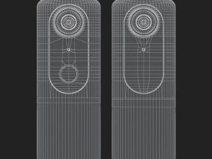 e3d - ricoh theta v 360 spherical camera model 3D Model