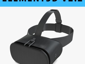 e3d - 3d new google daydream view vr 2017 headset 3D Model