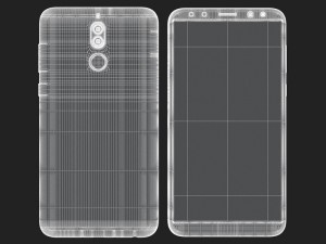 e3d - huawei mate 10 lite black Modelo 3D