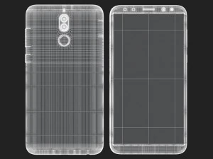 e3d - huawei mate 10 lite black 3D Model