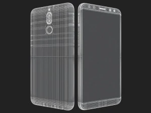 e3d - huawei mate 10 lite black 3D Model