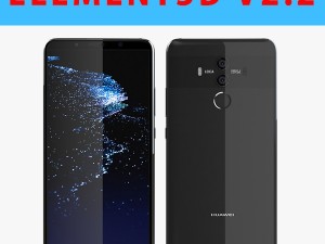 e3d - huawei mate 10 pro titanium grey 3D मॉडल