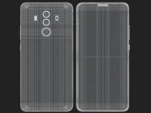 e3d - huawei mate 10 pro titanium grey 3D Model