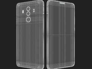 e3d - huawei mate 10 pro titanium grey 3D Model