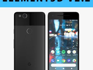 e3d - google pixel 2 just black 3D Model