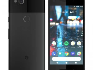 e3d - google pixel 2 just black 3D Model