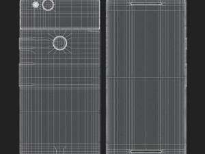 e3d - google pixel 2 just black Modelo 3D