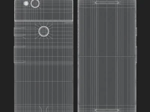 e3d - google pixel 2 just black 3D Model