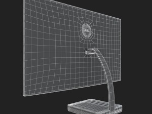 e3d - dell 27 ultrathin monitor s2718d model 3D 모델