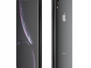 e3d - iphone xr black Modèle 3D