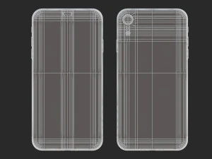 e3d - iphone xr black 3D Model