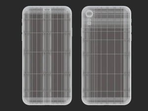 e3d - iphone xr black 3D Model