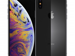 e3d - iphone xs space gray model Modello 3D
