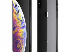e3d - iphone xs space gray model Modello 3D
