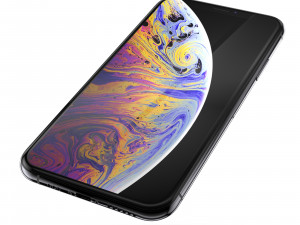 e3d - iphone xs space gray model Modello 3D