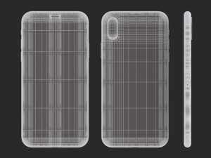 e3d - iphone xs space gray model Modello 3D