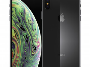 e3d - iphone xs max space gray model Modèle 3D