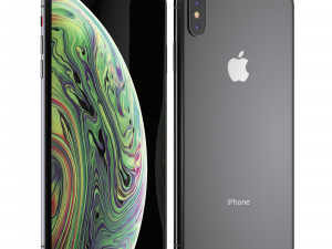 e3d - iphone xs max space gray model Modèle 3D