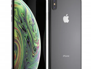 e3d - iphone xs max space gray model 3D Model