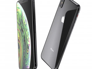 e3d - iphone xs max space gray model 3D Model
