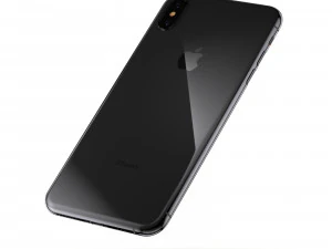 e3d - iphone xs max space gray model 3D Model