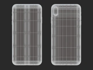 e3d - iphone xs max space gray model 3D Model