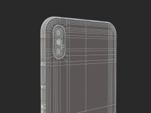e3d - iphone xs max space gray model 3D Model