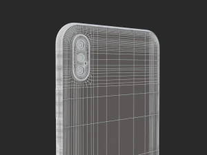 e3d - iphone xs max space gray model 3D Model
