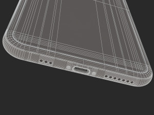 e3d - iphone xs max space gray model Modèle 3D