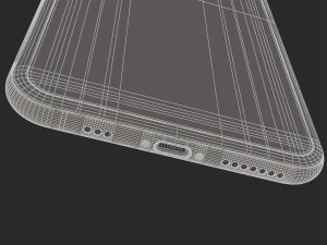 e3d - iphone xs max space gray model 3D Model