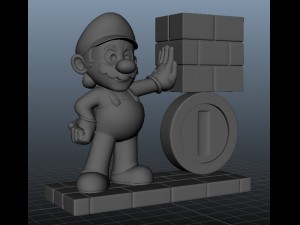 mario bros 3D Model