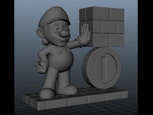 mario bros 3D Model