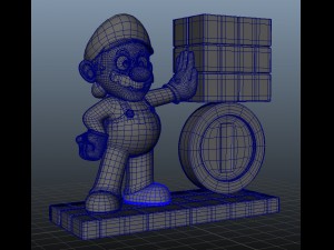 mario bros 3D Model