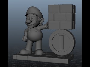 mario bros 3D Model