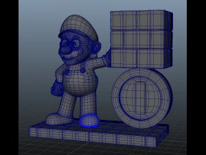 mario bros 3D Model