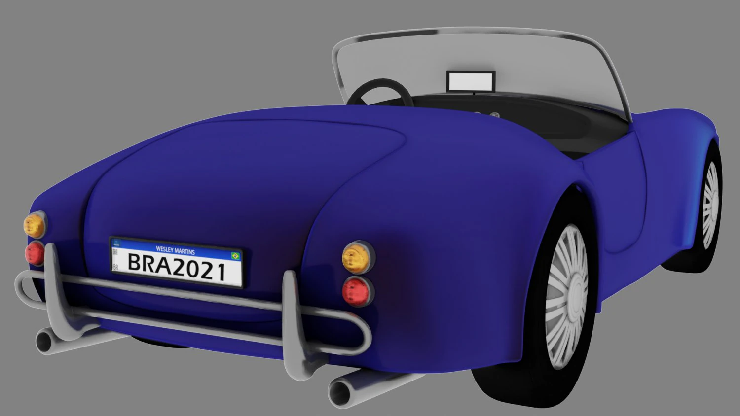 shelby cobra by wesley martins 3D Model .c4d .max .obj .3ds .fbx .stl .blend
