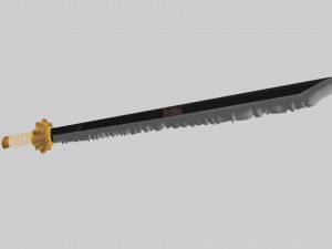 zaraki kenpachis zanpakuto bleach Modelo 3D